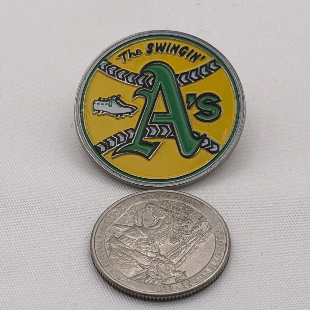 MLB Baseball Oakland Athletics The Swingin'‎ A's Lapel Hat Pin